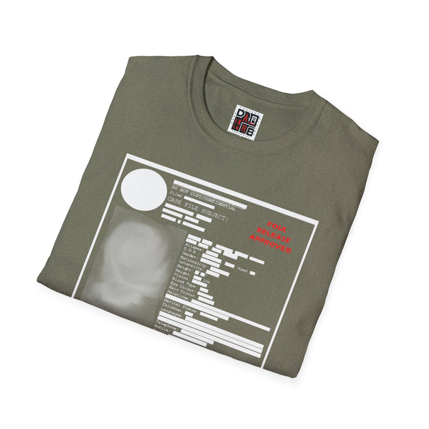 Redacted Government Profile Unisex T-Shirt