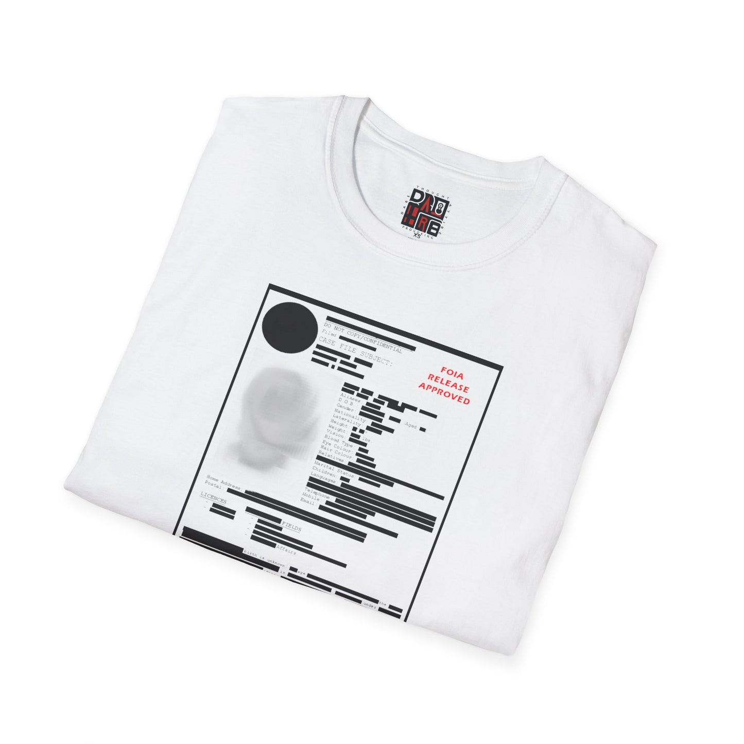 Redacted Government Profile Unisex T-Shirt
