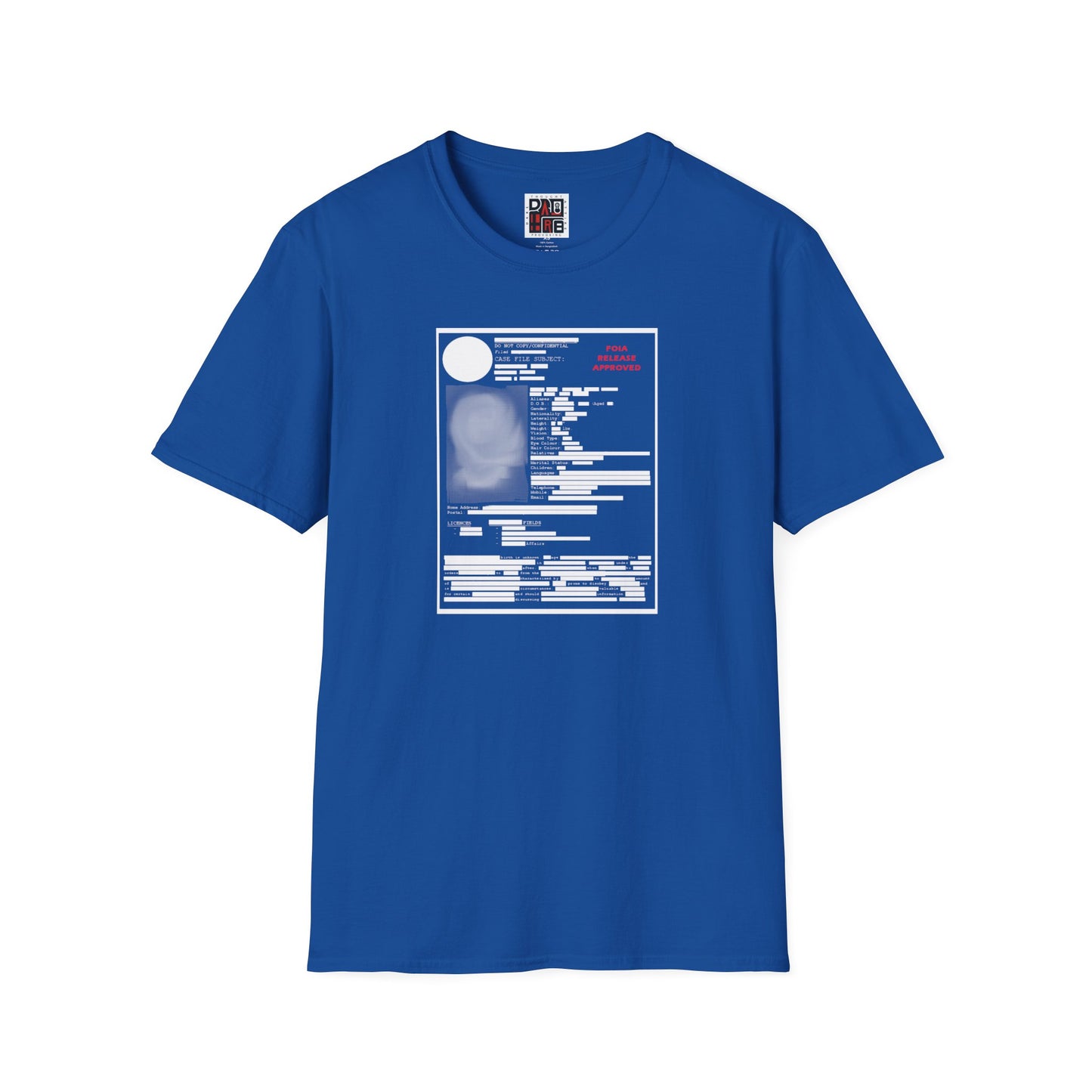 Redacted Government Profile Unisex T-Shirt