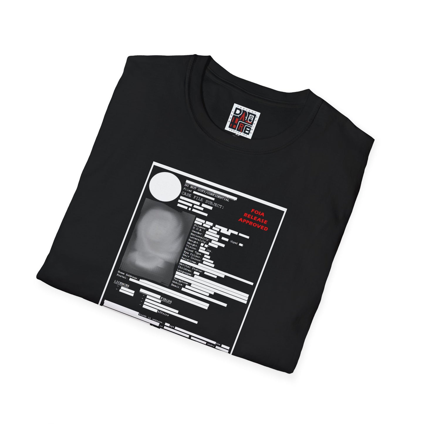Redacted Government Profile Unisex T-Shirt