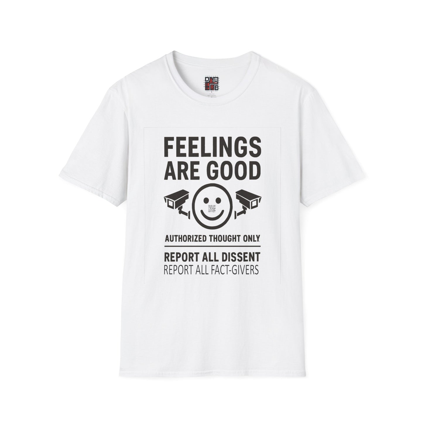 Authorized Thought Only - Distressed Design Softstyle T-Shirt