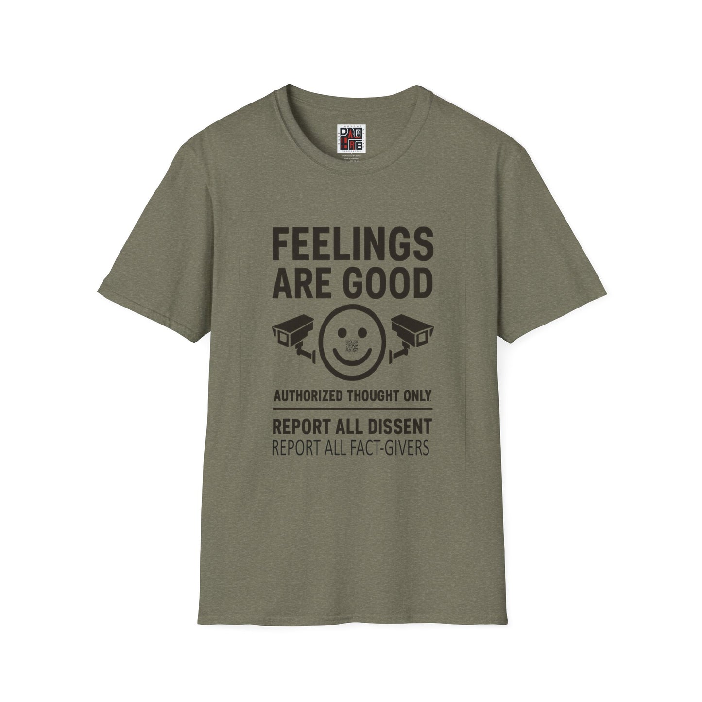 Authorized Thought Only - Distressed Design Softstyle T-Shirt