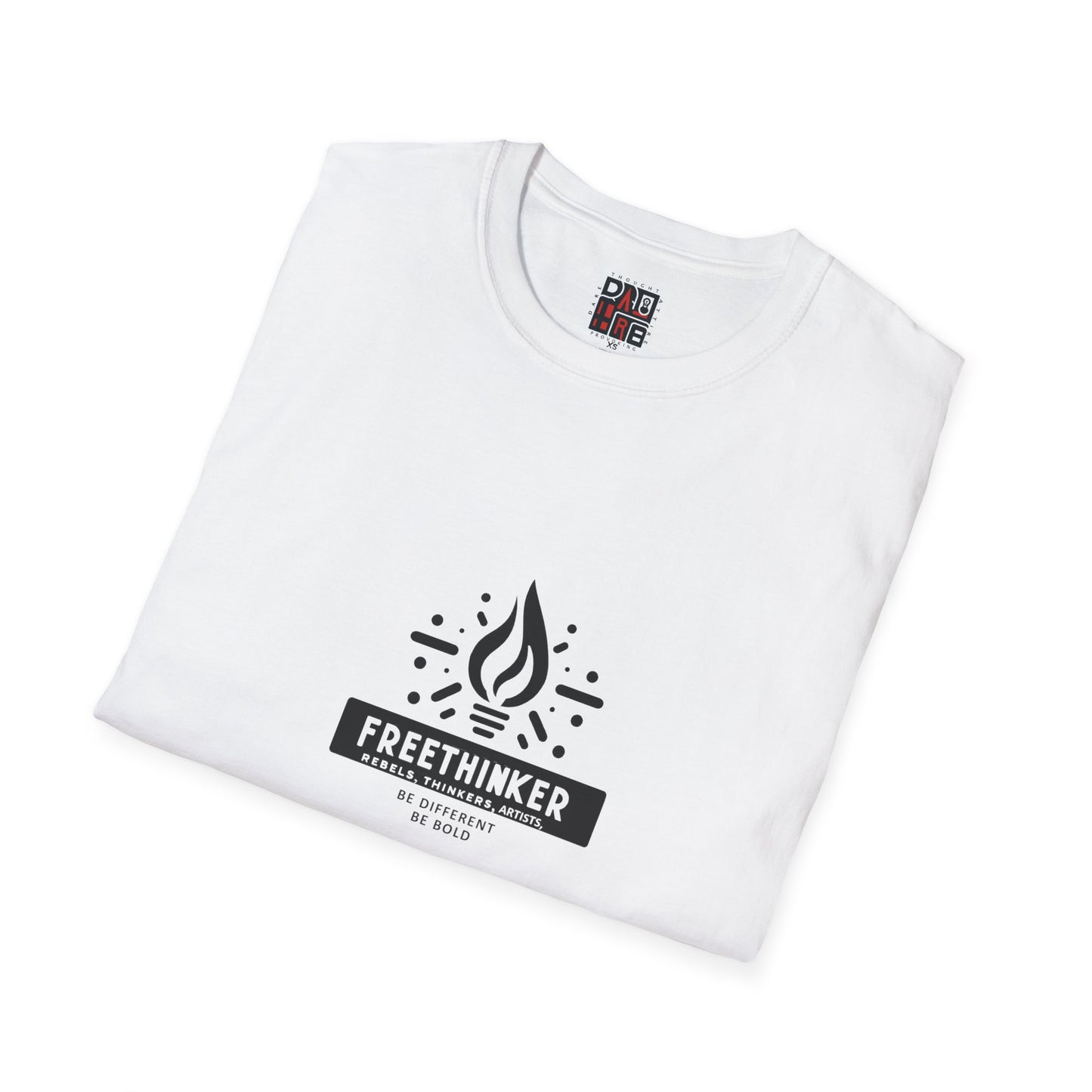 Bold Freethinkers and Rebels with Torch Design Unisex Softstyle T-Shirt