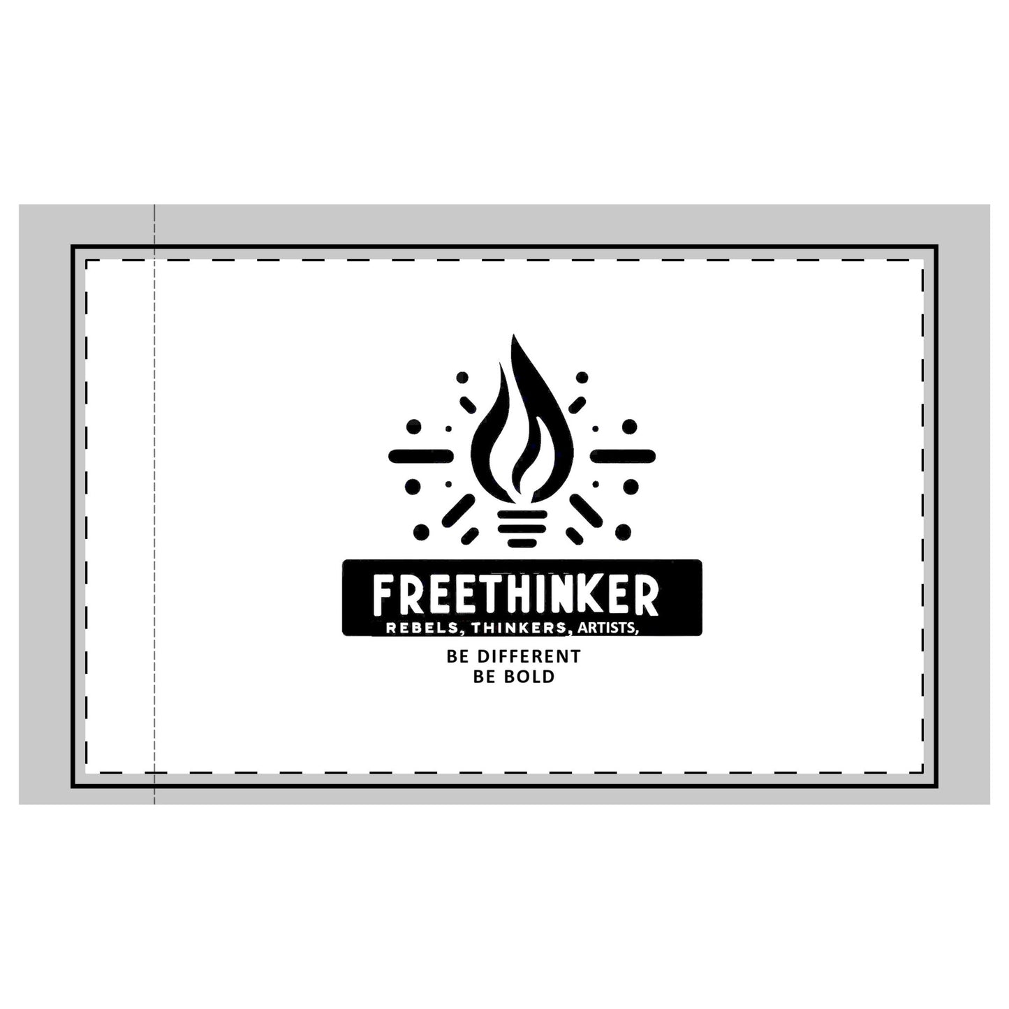 Freethinker Microfiber Pillowcase - Be Different, Be Bold