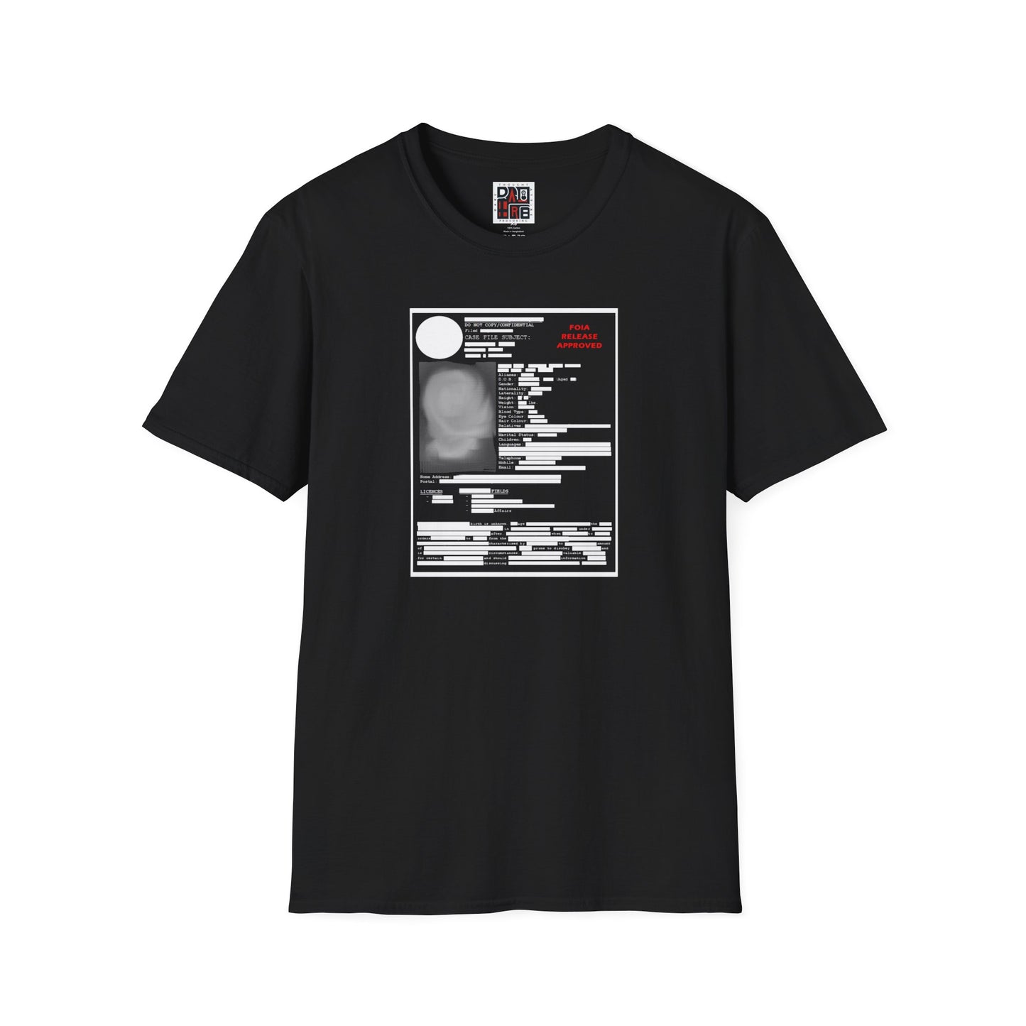Redacted Government Profile Unisex T-Shirt