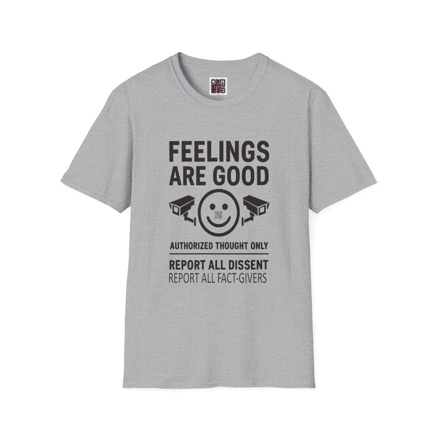 Authorized Thought Only - Distressed Design Softstyle T-Shirt