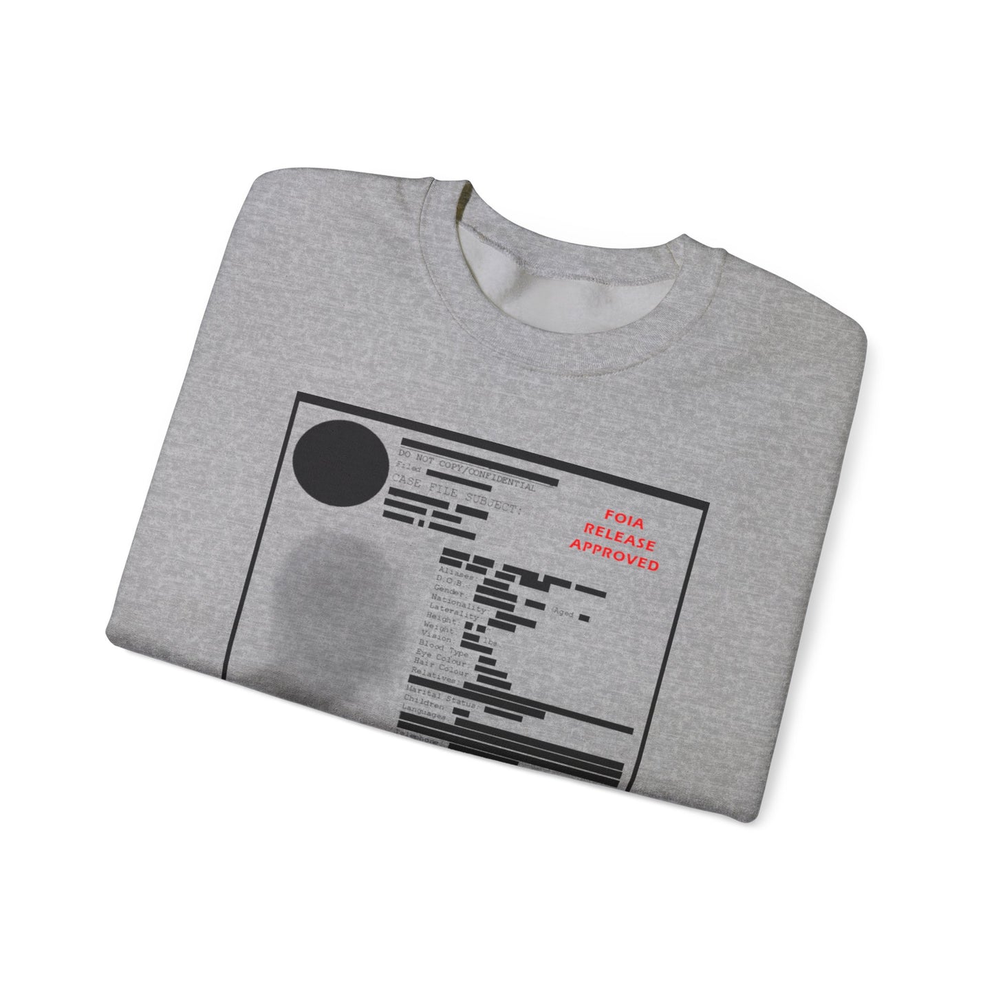 Redacted Government Profile Unisex Sweatshirt