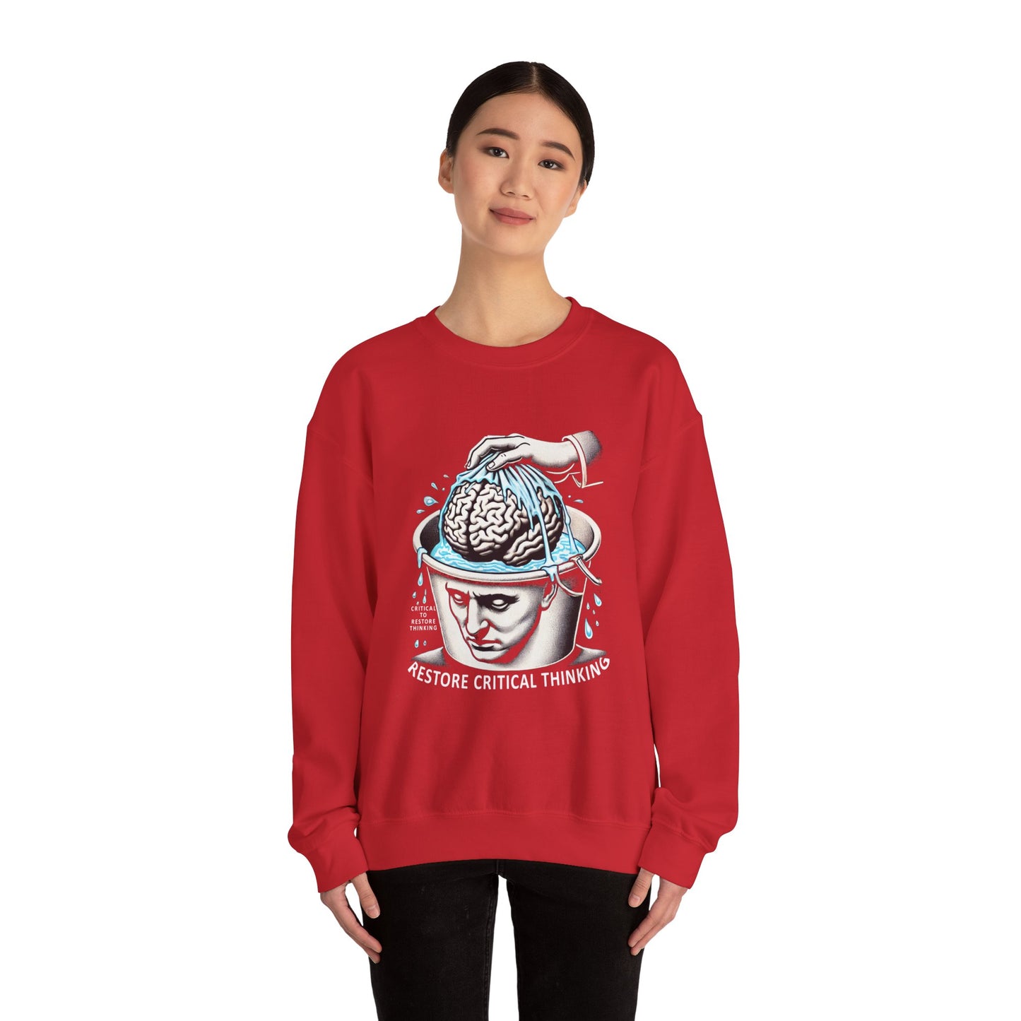 Restore Critical Thinking Crewneck Sweatshirt