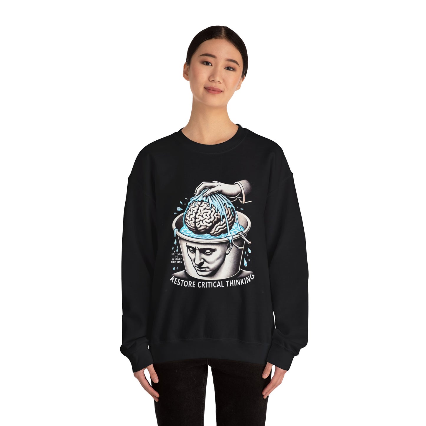 Restore Critical Thinking Crewneck Sweatshirt