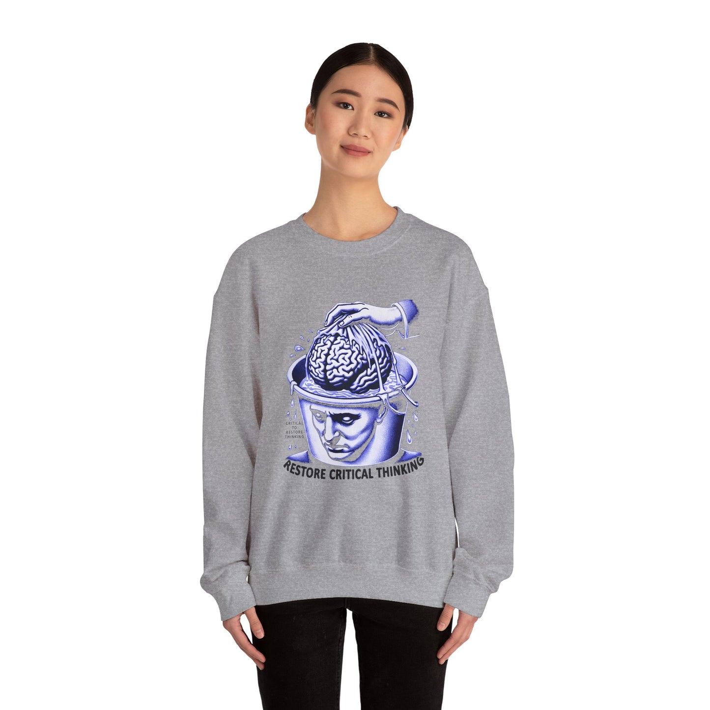 Restore Critical Thinking Crewneck Sweatshirt