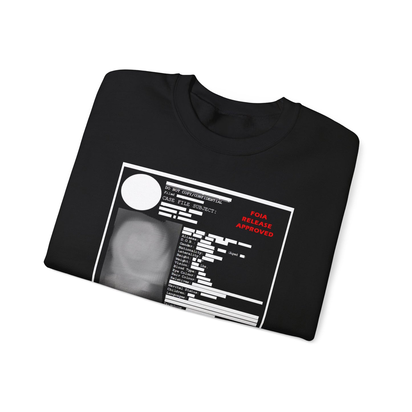 Redacted Government Profile Unisex Sweatshirt
