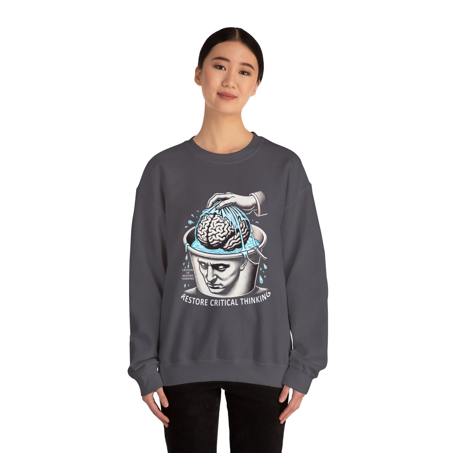 Restore Critical Thinking Crewneck Sweatshirt