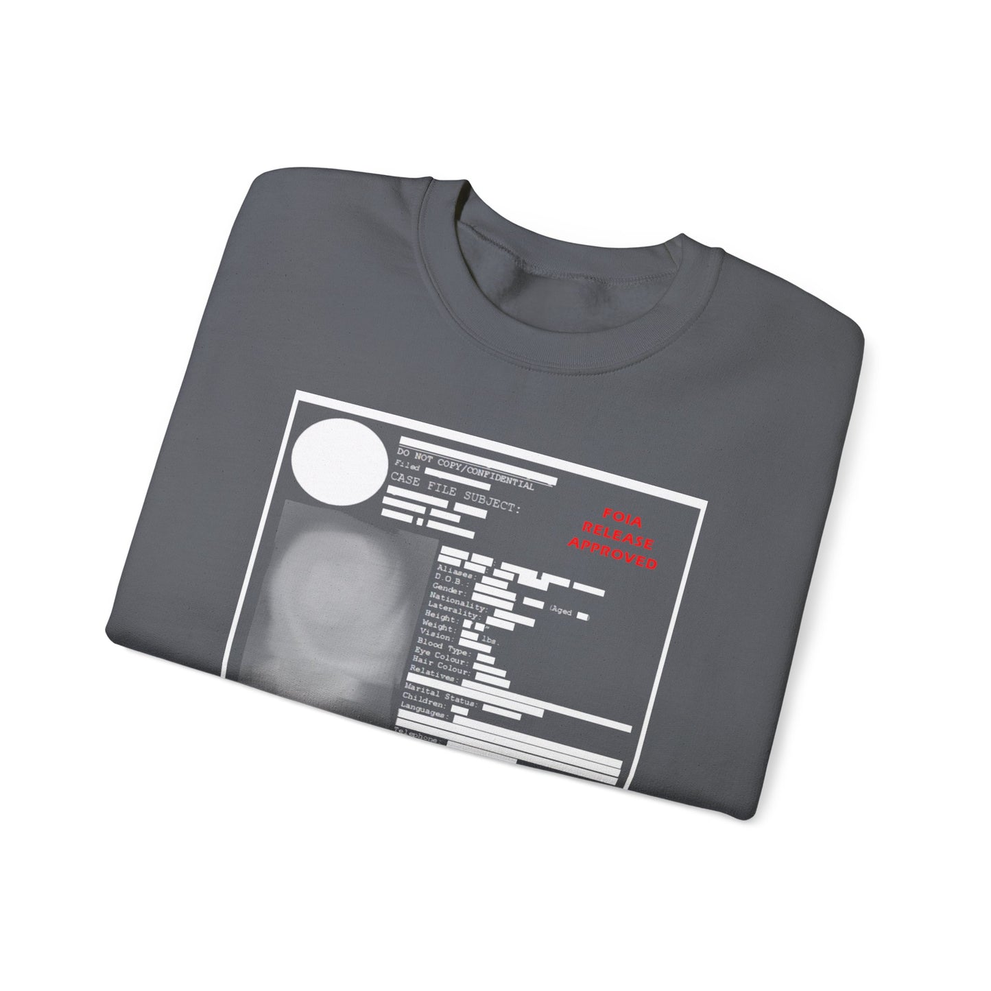 Redacted Government Profile Unisex Sweatshirt