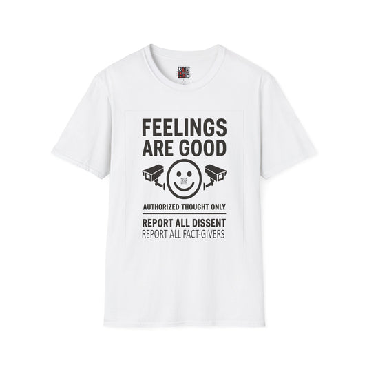 Authorized Thought Only - Distressed Design Softstyle T-Shirt