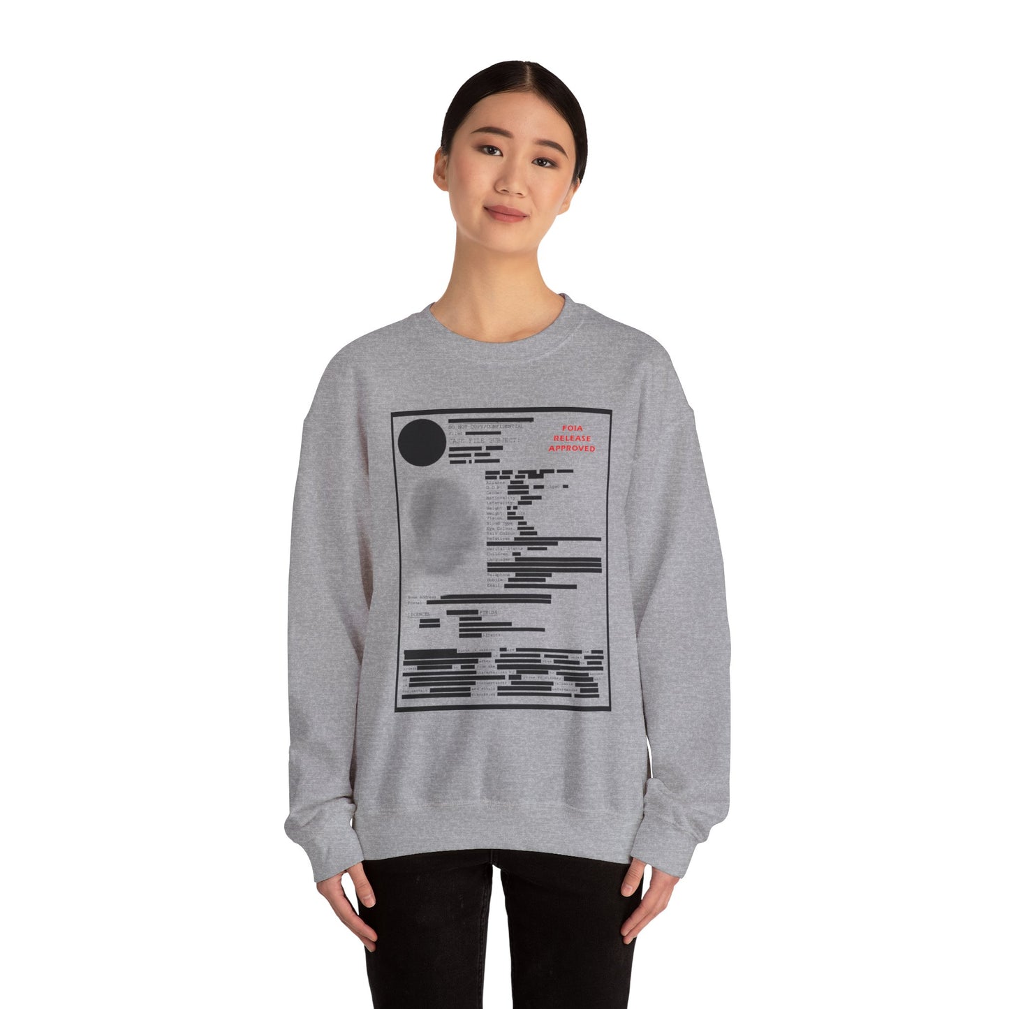 Redacted Government Profile Unisex Sweatshirt